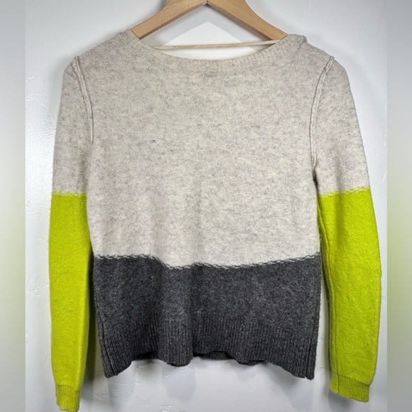 Free People FP Beach Merino Wool Color Block Scoopneck Sweater Size Medium - Picture 4 of 9